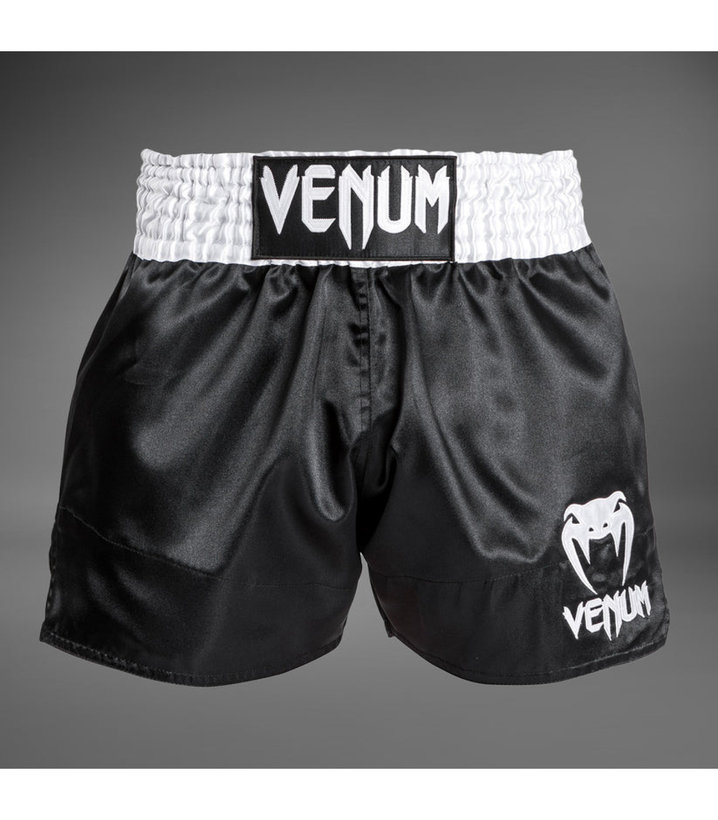 Муай Тай Шорти - Venum Muay Thai Shorts Classic - Black/White​/White